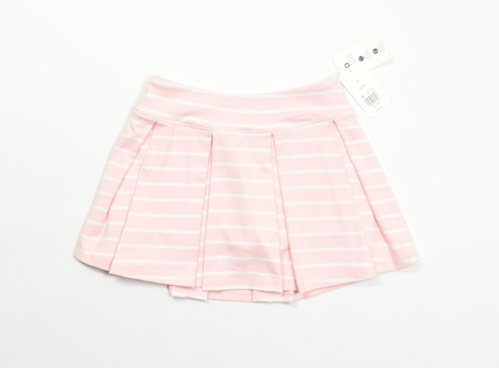 Crown & Ivy x Sewing Down South Pink Striped Pleated Athletic Tennis Skort S NEW